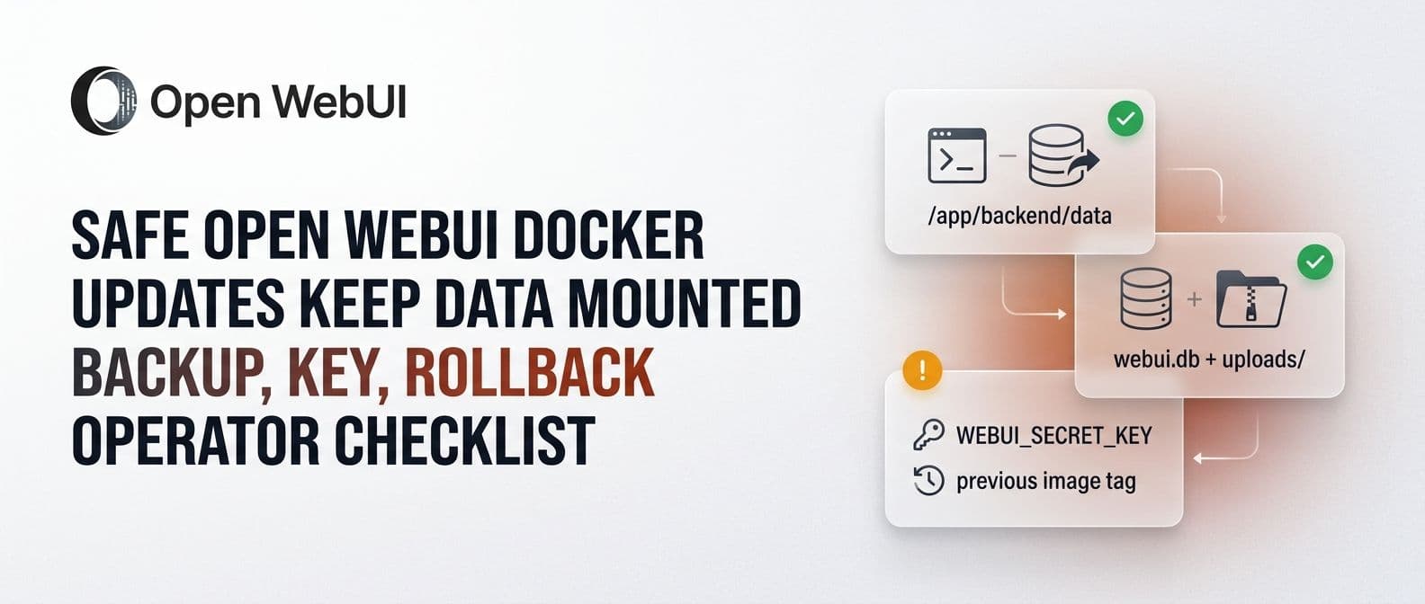 Open WebUI Docker Update: Backup, Pinning, and Rollback