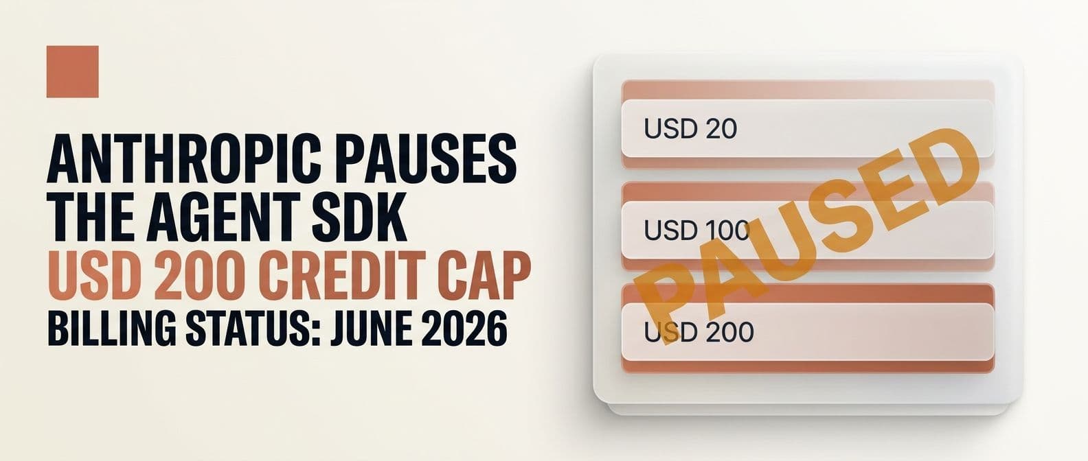 Claude Agent SDK Credit: Anthropic Pauses the $200 Cap
