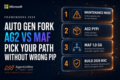Agent frameworks 2026: AutoGen fork, AG2 guide